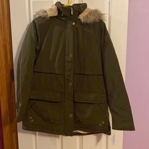 Croft&Barrow Olive Green Winter Coat, Size Large